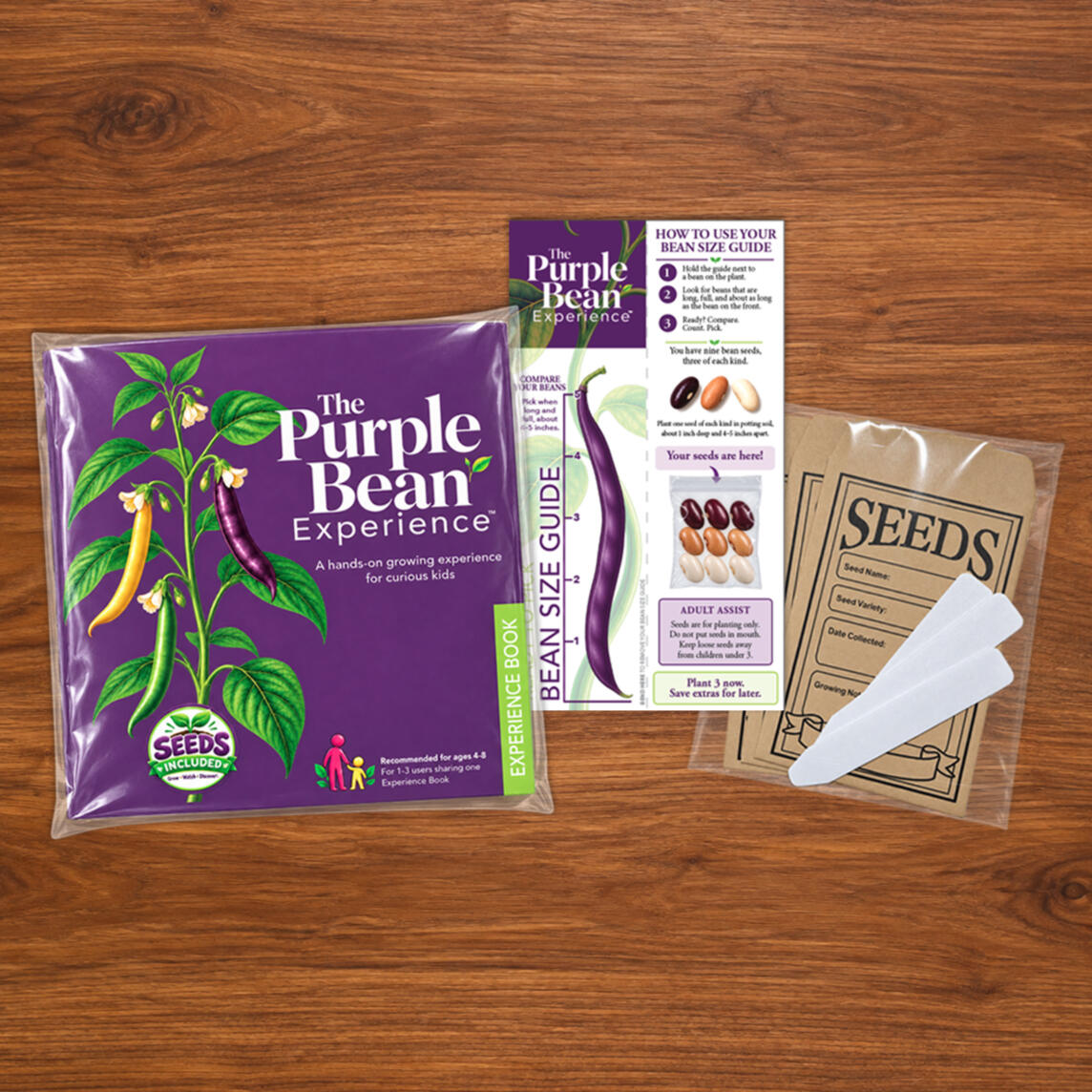 Single Experience Book Kit The Purple Bean Experience logo.
